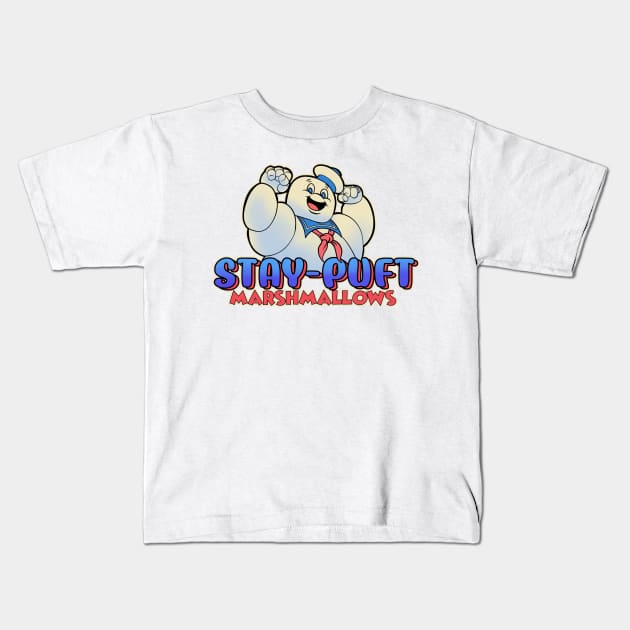 Stay Puft Marshmallows 1984 Kids T-Shirt by asterami